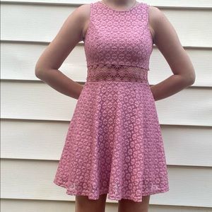 Pink Papaya Cutout Dress